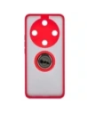 Hurtownia GSM - Pouzdro s úchytem na prst Bizon Case Hybrid Ring pro Honor Magic6 Lite kouřové s červeným rámečkem - BIZ4539 - {ean13} - Hurt