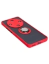 Hurtownia GSM - Bizon Case Hybrid Ring Honor Magic6 Lite rauchig mit einem roten Rahmen - BIZ4539 - {ean13} - Hurt