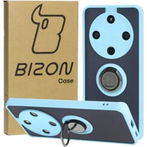 Hurtownia GSM - Bizon Case Hybrid Ring Honor Magic6 Lite fumuriu cu un cadru de culoare albastru deschis. - BIZ4540 - {ean13} - Hurt