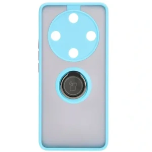Hurtownia GSM - Bizon Case Hybrid Ring Honor Magic6 Lite fumuriu cu un cadru de culoare albastru deschis. - BIZ4540 - {ean13} - Hurt