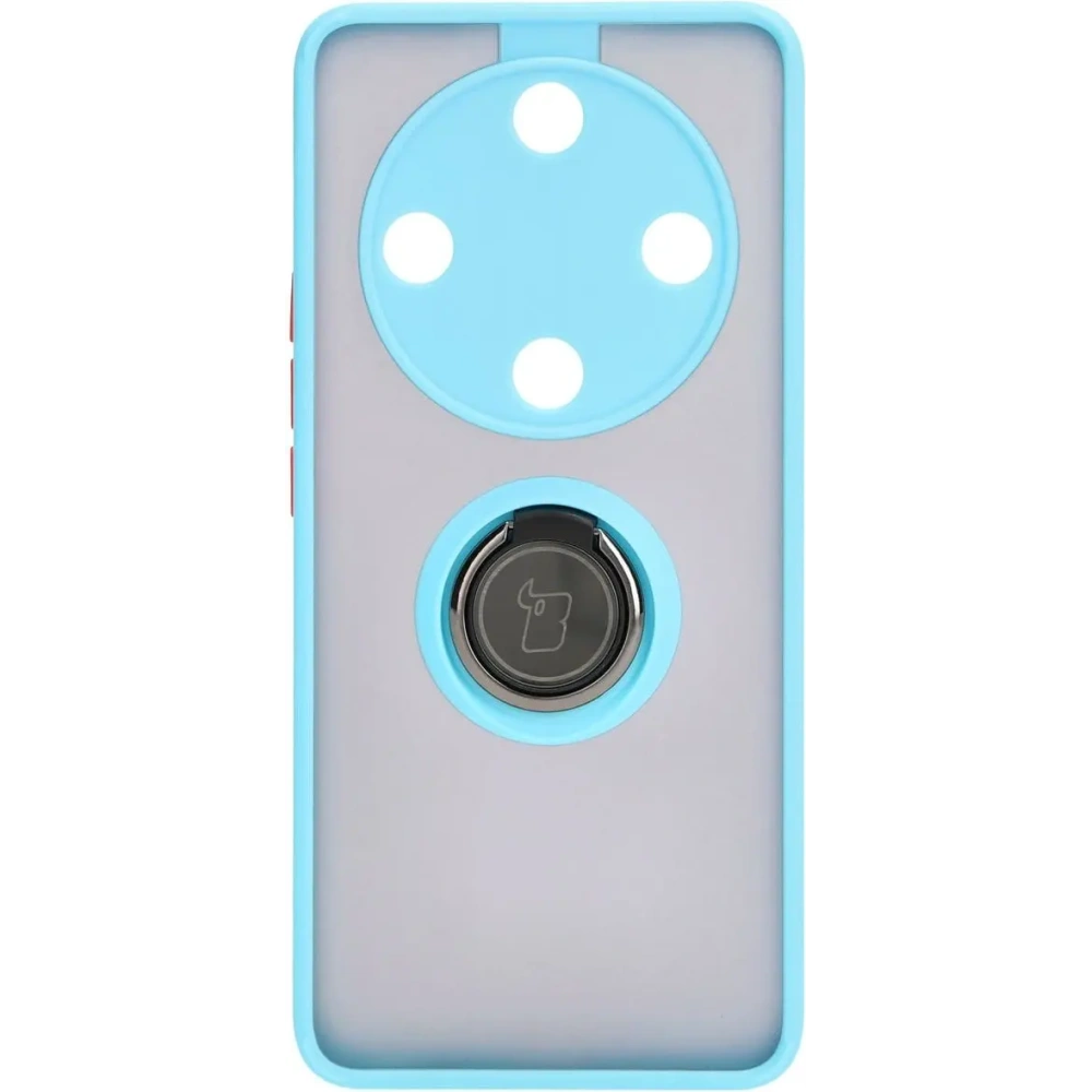 Wholesale Bizon Case Hybrid Ring Honor Magic6 Lite smoky with a light blue frame - BIZ4540 - {ean13} - Hurt