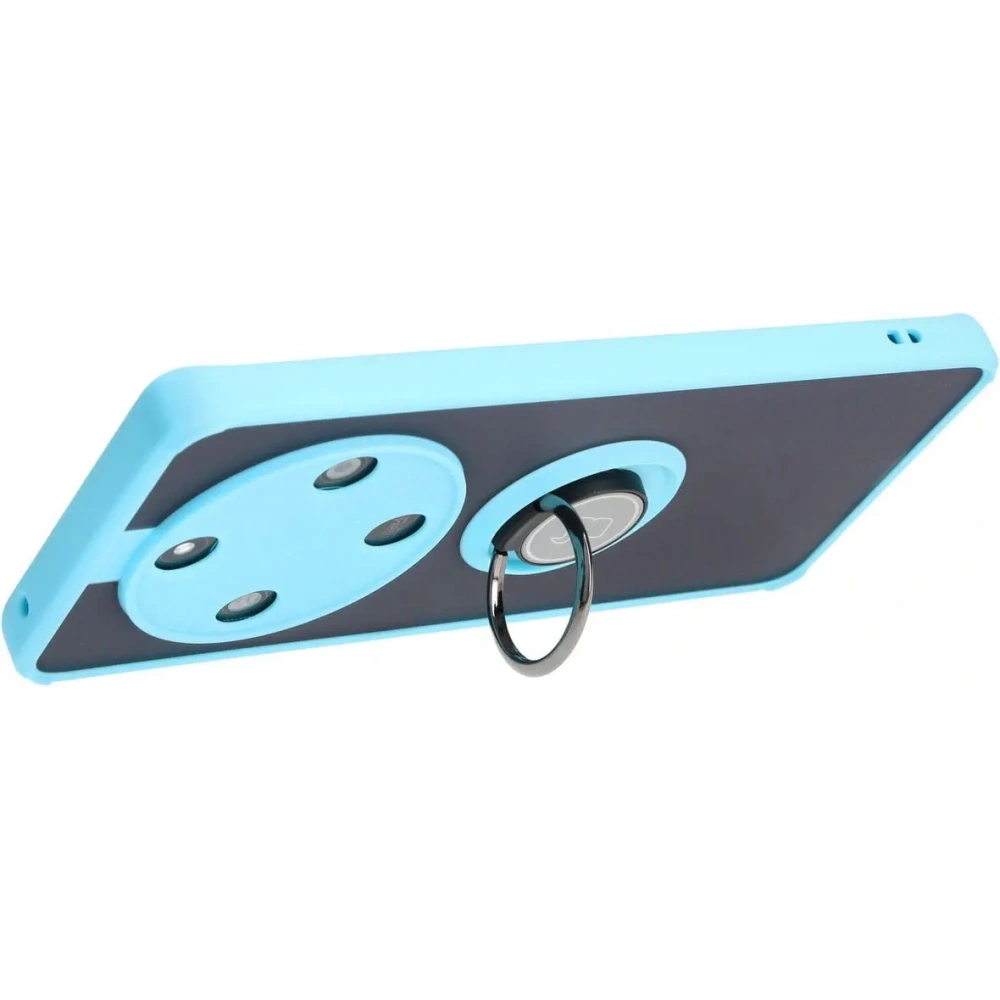 Wholesale Bizon Case Hybrid Ring Honor Magic6 Lite smoky with a light blue frame - BIZ4540 - {ean13} - Hurt