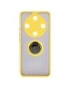 Wholesale Bizon Case Hybrid Ring Honor Magic6 Lite smoky with a yellow frame - BIZ5112 - {ean13} - Hurt