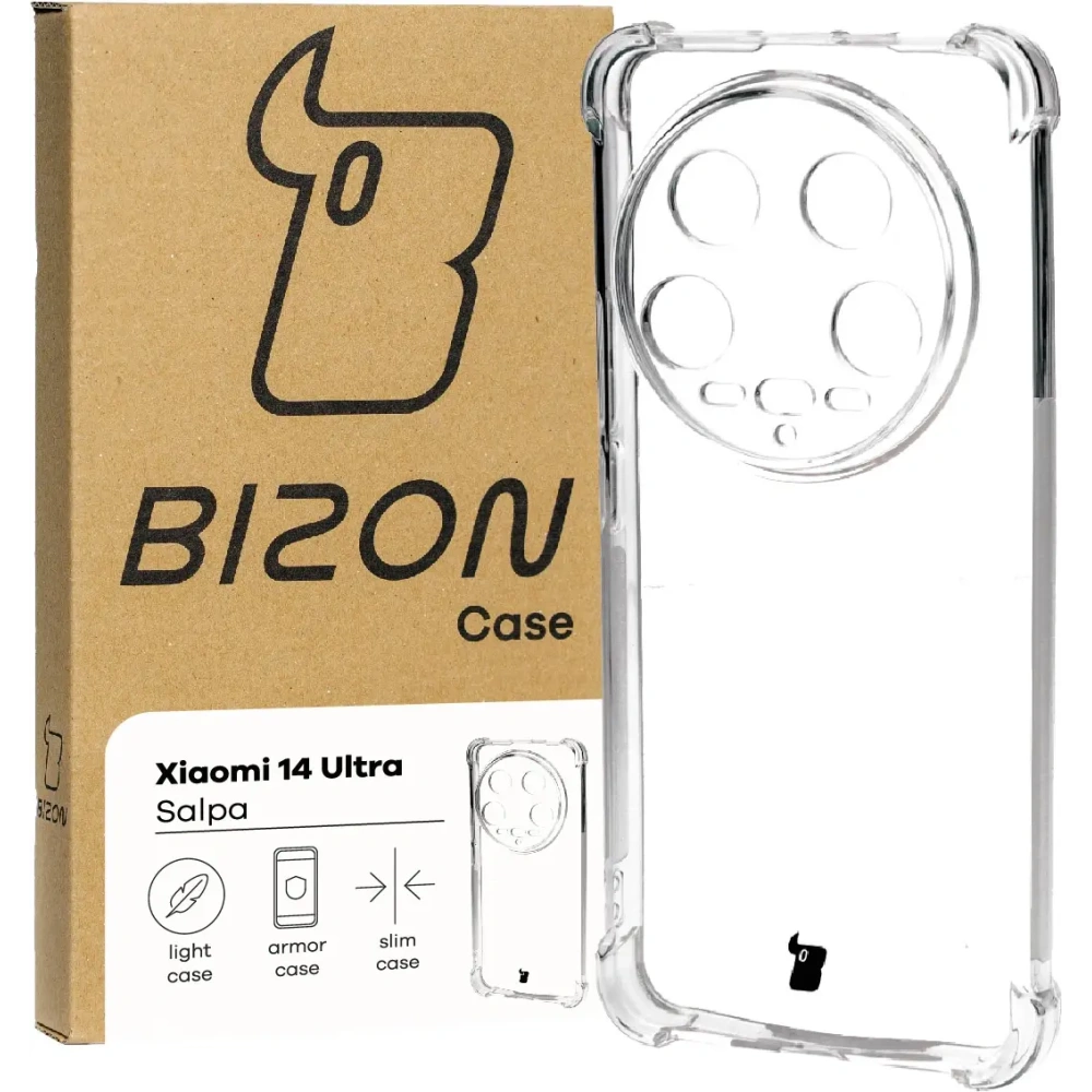 Hurtownia GSM - Etui Bizon Case Salpa do Xiaomi 14 Ultra przezroczyste - BIZ5116 - {ean13} - Hurt