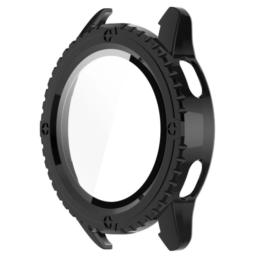 Etui Bizon Case+Glass Watch do Xiaomi Watch S3 47 mm czarne