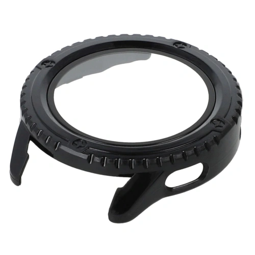 Etui Bizon Case+Glass Watch do Xiaomi Watch S3 47 mm czarne