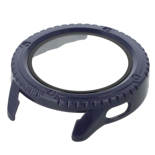 Etui Bizon Case+Glass Watch do Xiaomi Watch S3 47 mm niebieskie