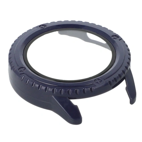 Etui Bizon Case+Glass Watch do Xiaomi Watch S3 47 mm niebieskie