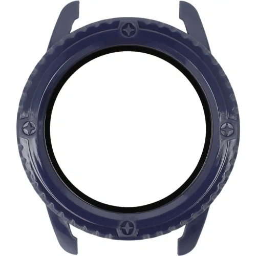 Etui Bizon Case+Glass Watch do Xiaomi Watch S3 47 mm niebieskie