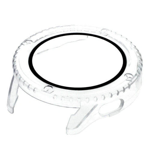 Etui Bizon Case+Glass Watch do Xiaomi Watch S3 47 mm przezroczyste