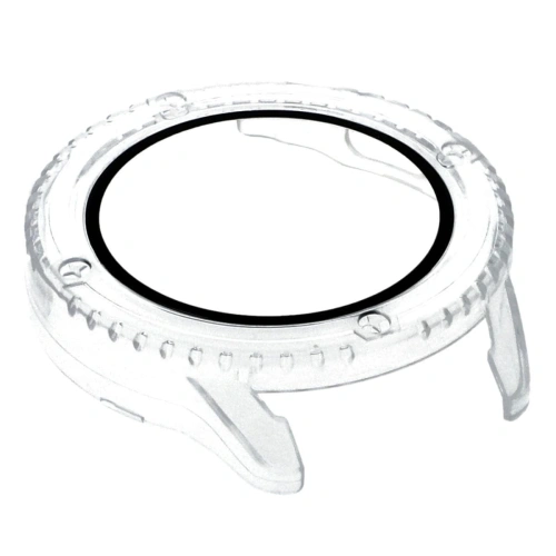 Etui Bizon Case+Glass Watch do Xiaomi Watch S3 47 mm przezroczyste