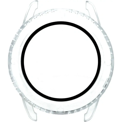 Etui Bizon Case+Glass Watch do Xiaomi Watch S3 47 mm przezroczyste