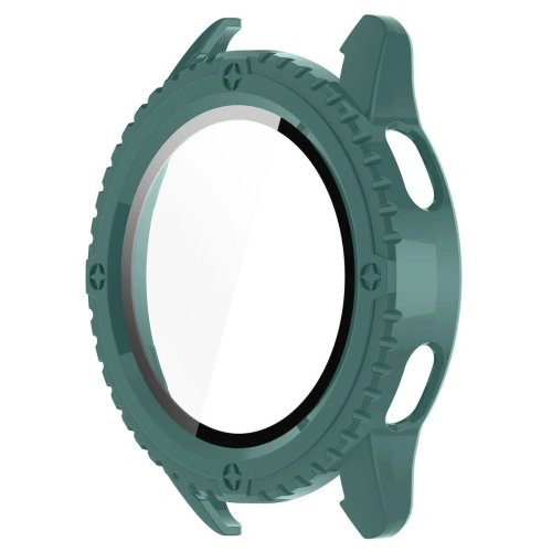 Etui Bizon Case+Glass Watch do Xiaomi Watch S3 47 mm zielone
