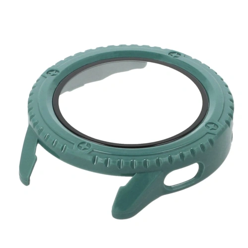 Etui Bizon Case+Glass Watch do Xiaomi Watch S3 47 mm zielone