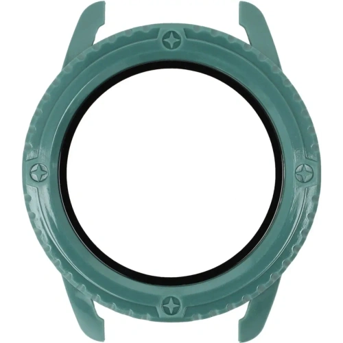 Etui Bizon Case+Glass Watch do Xiaomi Watch S3 47 mm zielone