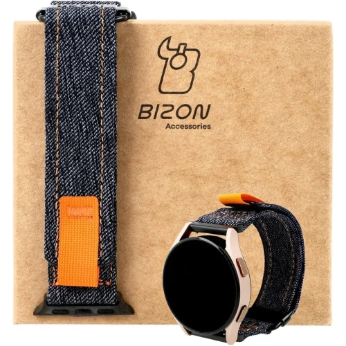 Pasek Bizon Strap Watch Urban do Samsung Galaxy Watch 20 mm ciemnoniebieski jeans