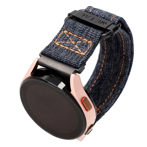 Pasek Bizon Strap Watch Urban do Samsung Galaxy Watch 20 mm ciemnoniebieski jeans