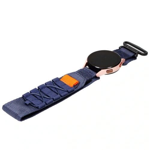 Sportowy pasek do zegarka Bizon Strap Watch Adventure do Samsung Galaxy Watch 20mm granatowy