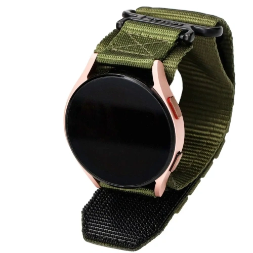 Sportowy pasek do zegarka Bizon Strap Watch Adventure do Samsung Galaxy Watch 20mm khaki