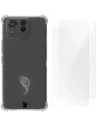 Bizon Case Clear Pack husă + 2x folie de protecție pentru ecran Asus ROG Phone 8 Pro transparentă.