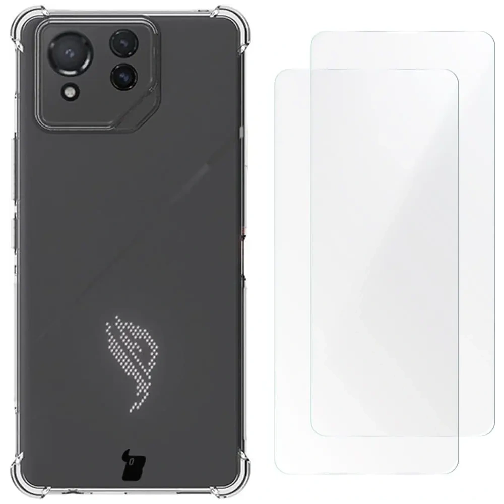 Hurtownia GSM - Etui + 2x fólie Bizon Case Clear Pack pro Asus ROG Phone 8 Pro průhledné - BIZ4564 - {ean13} - Hurt