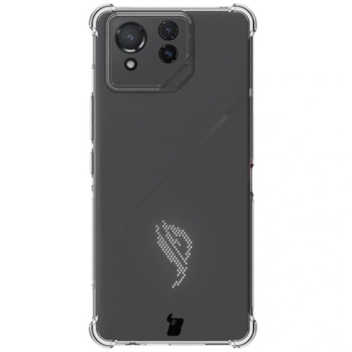 Etui + 2x folia Bizon Case Clear Pack do Asus ROG Phone 8 Pro przezroczyste