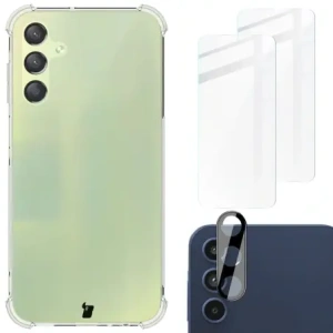 Wholesale Bizon Case Clear Pack case + 2x screen glass + lens glass Samsung Galaxy A15 4G/5G clear - BIZ4565 - {ean13} - Hurt