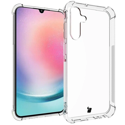 Etui + 2x szkło na ekran + obiektyw Bizon Case Clear Pack do Samsung Galaxy A15 4G/5G przezroczyste