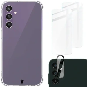 Hurtownia GSM - Bizon Case Clear Pack Hülle + 2x Bildschirmglas + Objektivglas Samsung Galaxy A25 5G transparent - BIZ4566 - {ean13} - Hurt