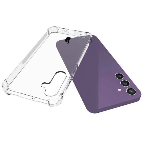 Etui + 2x szkło na ekran + obiektyw Bizon Case Clear Pack do Samsung Galaxy A25 5G przezroczyste