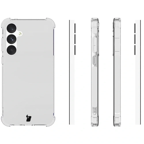 Etui + 2x szkło na ekran Bizon Case Clear Pack do Samsung Galaxy A55 5G przezroczyste