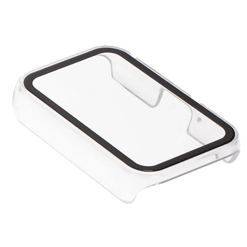 Etui Bizon Case+Glass Watch do Samsung Galaxy Fit 3 przezroczyste