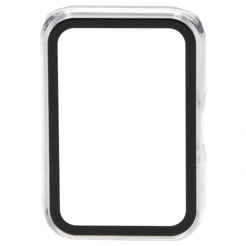 Etui Bizon Case+Glass Watch do Samsung Galaxy Fit 3 przezroczyste