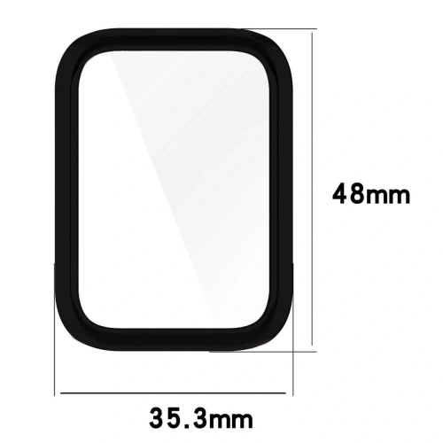 Etui z osłoną ekranu Bizon Case Watch Felipe do Xiaomi Smart Band 8 Pro czarne