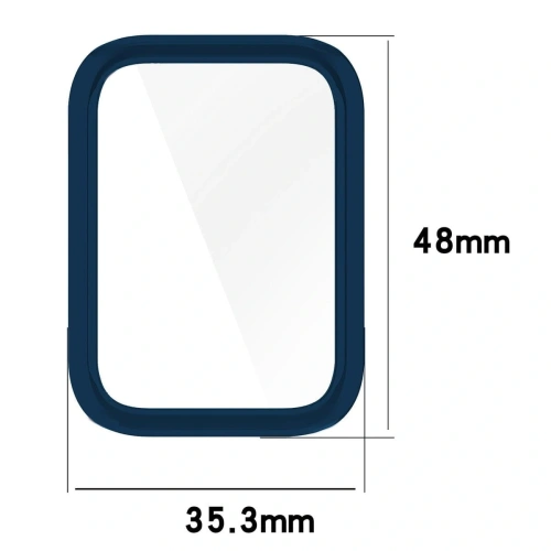 Etui z osłoną ekranu Bizon Case Watch Felipe do Xiaomi Smart Band 8 Pro niebieskie