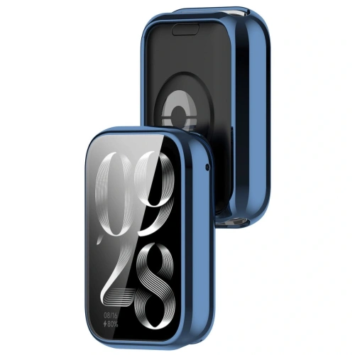 Etui z osłoną ekranu Bizon Case Watch Felipe do Xiaomi Smart Band 8 Pro niebieskie