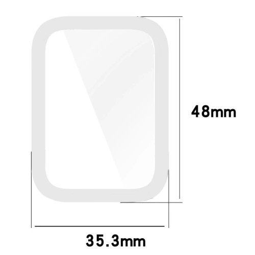 Etui z osłoną ekranu Bizon Case Watch Felipe do Xiaomi Smart Band 8 Pro przezroczyste