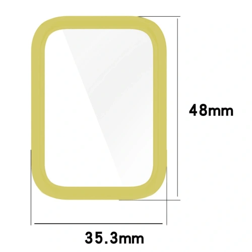 Etui z osłoną ekranu Bizon Case Watch Felipe do Xiaomi Smart Band 8 Pro złote