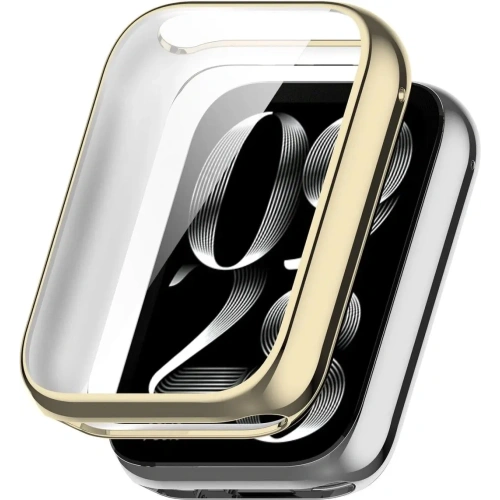 Etui z osłoną ekranu Bizon Case Watch Felipe do Xiaomi Smart Band 8 Pro złote
