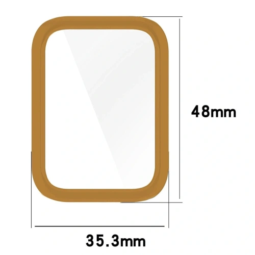 Etui z osłoną ekranu Bizon Case Watch Felipe do Xiaomi Smart Band 8 Pro różowozłote