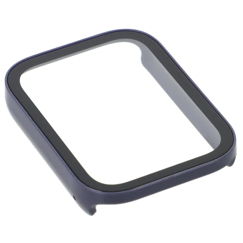 Etui Bizon Case+Glass Watch do Xiaomi Smart Band 8 Pro niebieskie