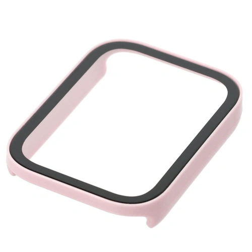 Etui Bizon Case+Glass Watch do Xiaomi Smart Band 8 Pro różowe