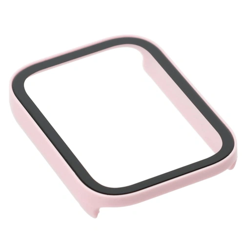 Etui Bizon Case+Glass Watch do Xiaomi Smart Band 8 Pro różowe