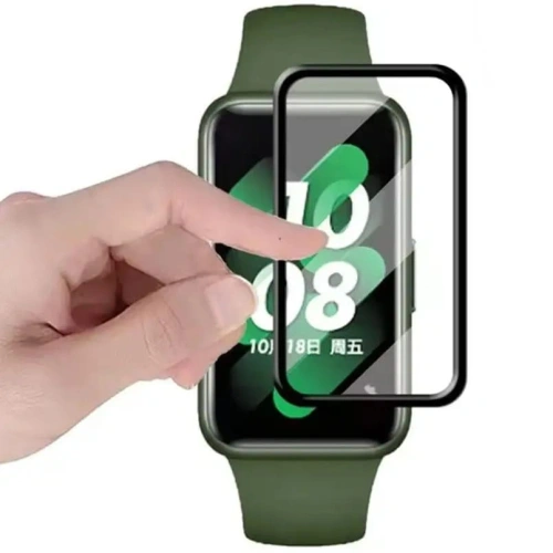 Szkło hybrydowe Bizon Glass Watch Edge Hybrid do Samsung Galaxy Fit 3 czarne