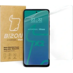 Wholesale Bizon Glass Hydrogel Front Motorola Moto G04/G24/G24 Power/E14 [2 PACK] - BIZ4591 - {ean13} - Hurt