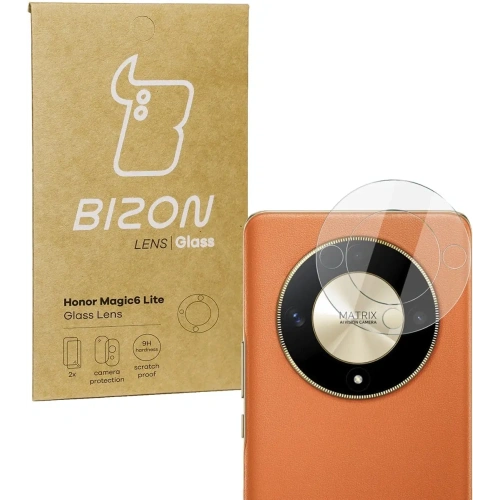 Szkło na aparat Bizon Glass Lens do Honor Magic6 Lite [2 PACK]