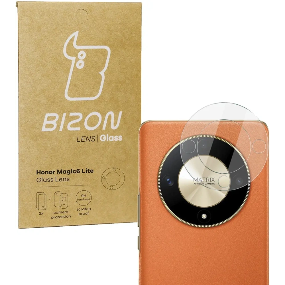 Wholesale Bizon Glass Lens Honor Magic6 Lite [2 PACK] - BIZ4594 - {ean13} - Hurt