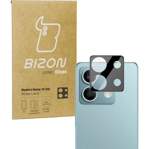 Szkło na aparat Bizon Glass Lens do Xiaomi Redmi Note 13 5G [2 PACK]