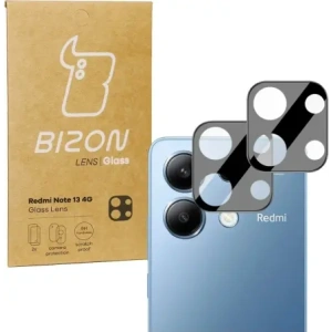 Szkło na aparat Bizon Glass Lens do Xiaomi Redmi Note 13 4G [2 PACK]