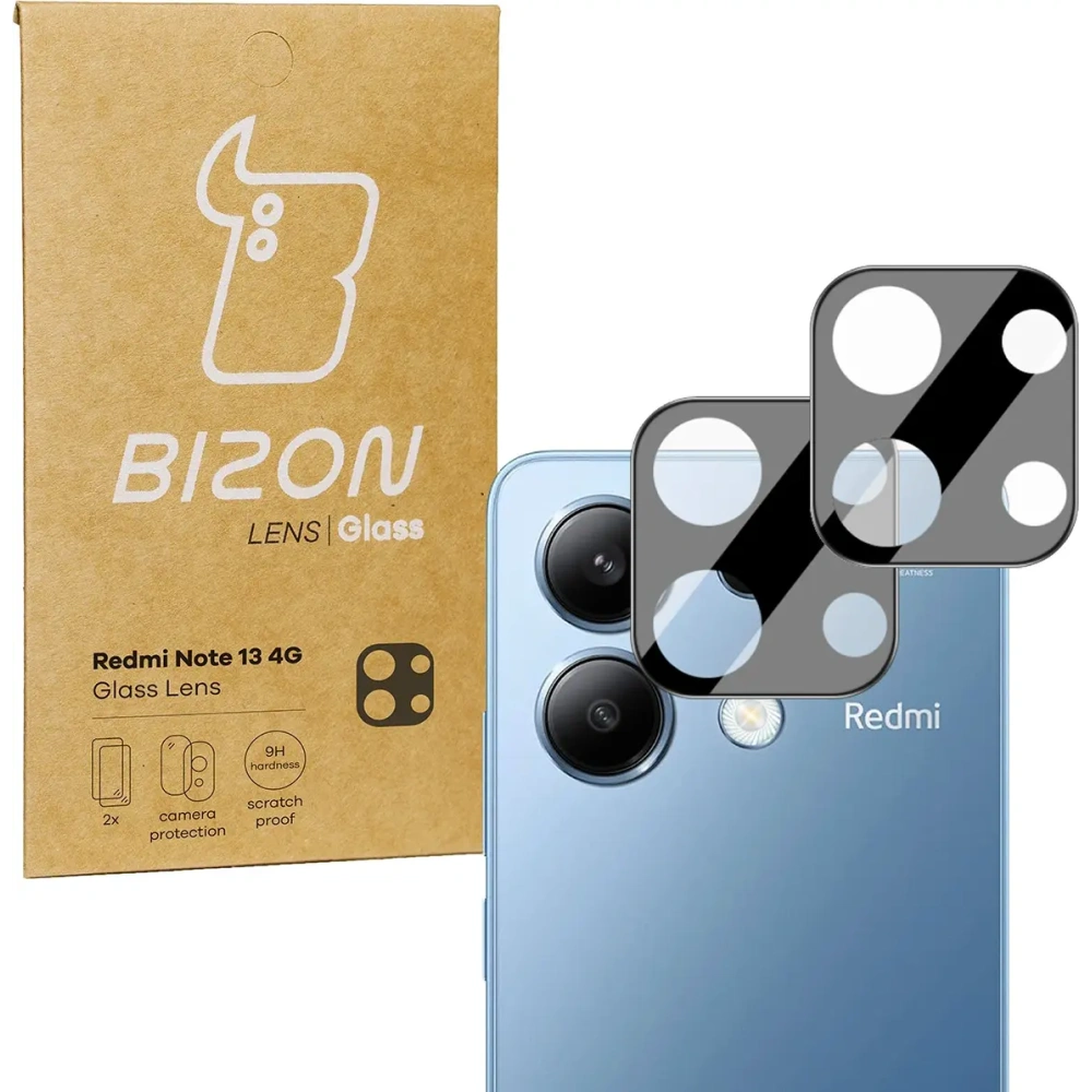 Hurtownia GSM - Bizon üveg lencse Xiaomi Redmi Note 13 4G [2 CSOMAG] - BIZ5168 - {ean13} - Hurt